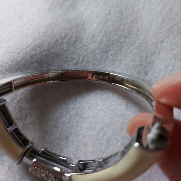 Lia sophia cuff ivory bracelet with diamond accent - Picture 3 of 4